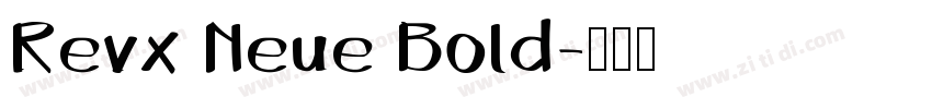 Revx Neue Bold字体转换